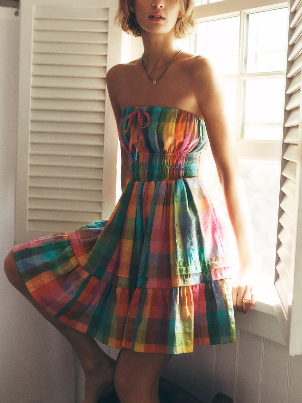 Anthropologie Somerset Strapless Mini Dress